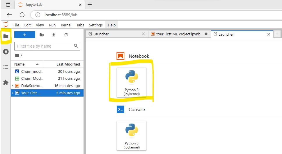 jupyterlab screen annotated