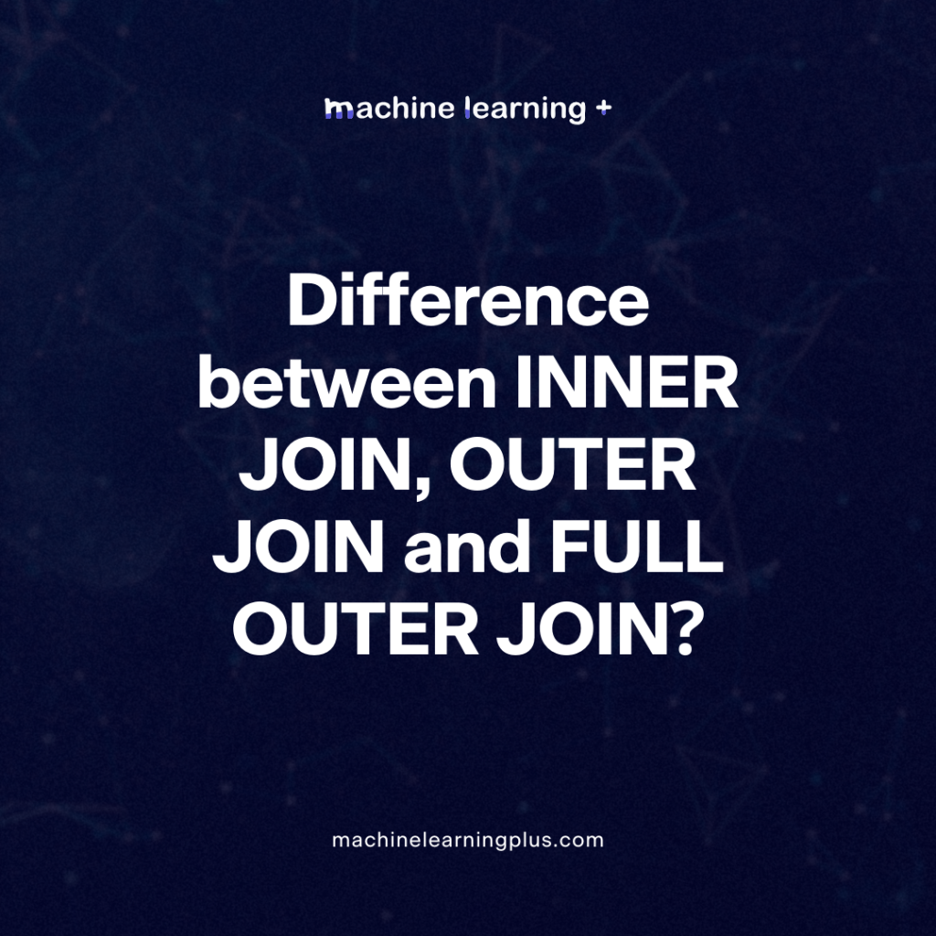 What is the difference between INNER JOIN, OUTER JOIN and FULL OUTER JOIN?